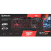 Клавиатура Defender Doom Keeper GK-100DL (45100) (игровая для ПК, интерфейс подключения - USB, подсветка, цвет черный/пл