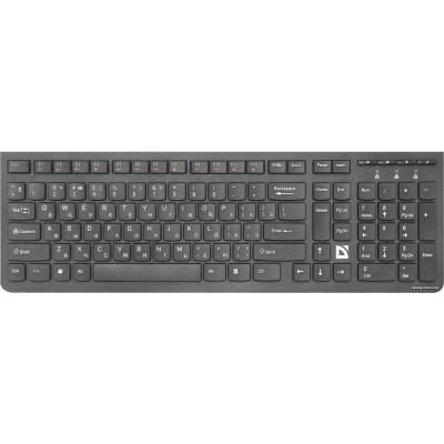 Клавиатура Беспроводная Defender UltraMate SM-535 USB (45535)(стандартная для ПК, интерфейс подключения - радио, цвет черный/пластик)