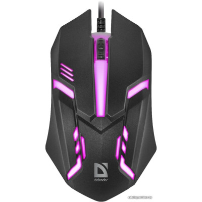 Мышь Defender Сyber MB-560L Black (52560) (полноразмерная мышь для ПК/для компьютеров Apple, проводная USB, сенсор оптический 1200 dpi, 3 кнопки, колесо с нажатием, цвет черный)