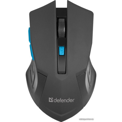 Мышь беспроводная Defender Accura MM-275 (черный/cиний) (52275) (полноразмерная мышь для ПК, 1600 dpi)