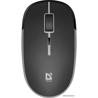 Мышь беспроводная Defender Hit MB-775 (полноразмерная мышь для ПК/для компьютеров Apple, радио, сенсор оптический 1600 dpi, 4 кнопки, колесо с нажатием, цвет черный)