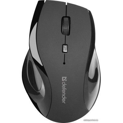 Мышь беспроводная Defender Accura MM-295 (черный) (52295) (ноутбучная мышь для ПК/для компьютеров Apple, радио, сенсор оптический 1600 dpi, 6 кнопок, колесо с нажатием, цвет черный)