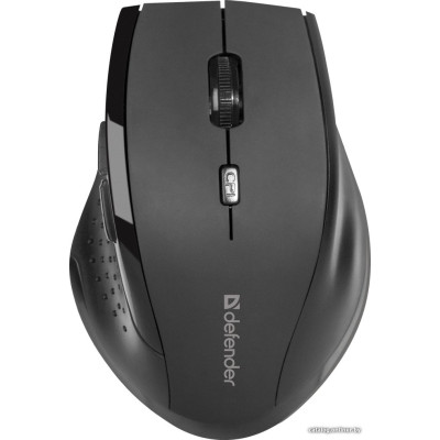 Мышь беспроводная Defender Accura MM-365 (черный) (52365) (ноутбучная мышь для ПК/для компьютеров Apple, радио, сенсор оптический 1600 dpi, 6 кнопок, колесо с нажатием, цвет черный)