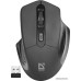 Мышь беспроводная Defender Datum MB-345 Black (полноразмерная мышь для ПК/для компьютеров Apple, радио, сенсор оптический 1600 dpi, 4 кнопки, колесо с нажатием, цвет черный)