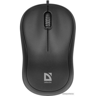 Мышь Defender Patch MS-759 (52759) (ноутбучная мышь для ПК, проводная USB, сенсор оптический 1000 dpi, 3 кнопки, колесо с нажатием, цвет черный)