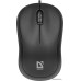 Мышь Defender Patch MS-759 (52759) (ноутбучная мышь для ПК, проводная USB, сенсор оптический 1000 dpi, 3 кнопки, колесо с нажатием, цвет черный)