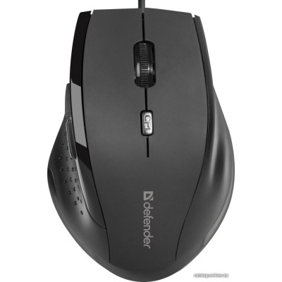 Мышь Defender Accura MM-362 (52362) (полноразмерная мышь для ПК/для компьютеров Apple, проводная USB, сенсор оптический 1600 dpi, 6 кнопок, колесо с нажатием, цвет черный)