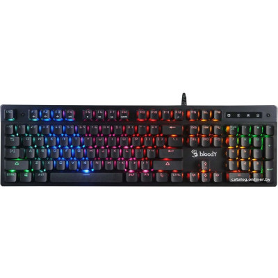 Клавиатура A4Tech Bloody B500N (игровая для ПК, интерфейс подключения - USB, многоцветная подсветка Neon, цвет черный)