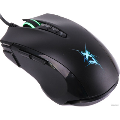 Мышь A4Tech X89 (полноразмерная игровая мышь для ПК, проводная USB, сенсор оптический 2400 dpi, 8 кнопок, колесо с нажатием, цвет черный)
