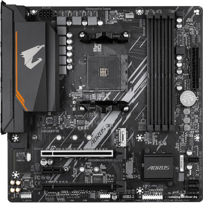 MB Gigabyte B550M AORUS ELITE Soc-AM4 (B550) 2xPCI-Ex16 PCI-Ex1 2xM.2 2xARGB+3xRGB RAID 0/1/10 4xDDR4 4733MHz+ DVI-D+HDMI mATX RTL