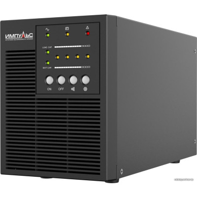 ИБП ИМПУЛЬС МИНИ 1000 CM10201, 1000ВА/800Вт, ~230В, АКБ 2х7Ач, IEC-C13x3, LED, RS-232, Защита от всплесков и перенапряжений, 140x327x191мм, вес 7.8кг, ИБП  IMPULS MINI 1000, 1000VA/800Wt