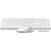 Комплект ПРОВОДНОЙ Клавиатура + мышь A4Tech Fstyler F1010 (Белый/серый) (мышь проводная USB (сенсор оптический), клавиатура USB)
