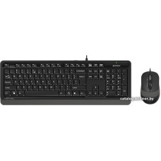 Комплект ПРОВОДНОЙ Клавиатура + мышь A4Tech Fstyler F1010 (черный/серый) (мышь проводная USB (сенсор оптический), клавиа