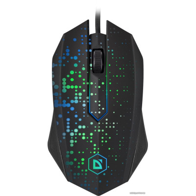 Мышь Defender Event MB-754 (52754) (полноразмерная мышь для ПК, 7 цветов подсветки, проводная USB, сенсор оптический 1000 dpi, 3 кнопки, колесо с нажатием, цвет черный)