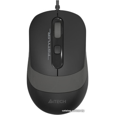 Мышь A4Tech Fstyler FM10 Gray (полноразмерная мышь для ПК, проводная USB, сенсор оптический 1600 dpi, 4 кнопки, колесо с нажатием и отклонением, цвет серый/черный)