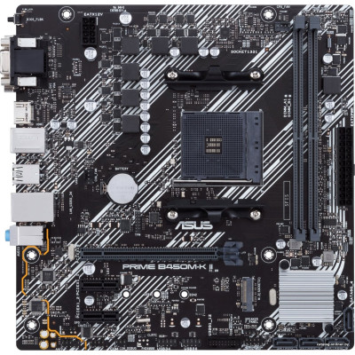MB ASUS PRIME B450M-K II Soc-AM4 (B450) PCI-E Dsub+DVI GbLAN SATA RAID MicroATX 2DDR4 RTL