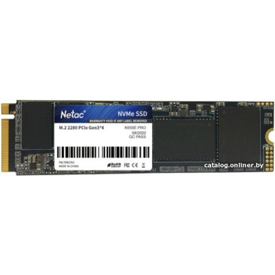 SSD M.2 2280 M PCI Express 3.0 x4 Netac 500GB N950E PRO (NT01N950E-500G-E4X) 3500/2200 MBps TLC
