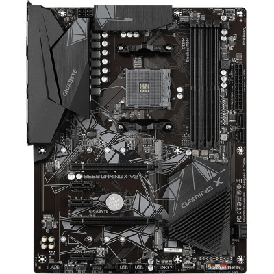 MB Gigabyte B550 GAMING X V2 Soc-AM4 (B550) 2xPCI-Ex16 3xPCI-Ex1 2xM.2 1GbE LAN 2xARGB+3xRGB RAID 0/1/10 4xDDR4 4733Mhz DVI-D+HDMI ATX RTL