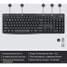 Комплект БЕСПРОВОДНОЙ Клавиатура + мышь Logitech MK295 Silent  Black (920-009807) (БЕСШУМНЫЙ, мышь радио (сенсор оптический), клавиатура радио, цвет черный)