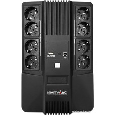 ИБП ИМПУЛЬС МАСТЕР 800 MT80107, 800/480 ВА/Вт, CHRG USB, 4+4 Schuko (SCHUKOx8), LED, USB, RJ11/RJ45