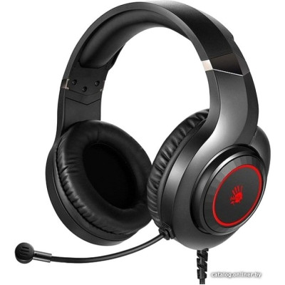 Наушники с микрофоном  A4Tech Bloody G220S BLACK (штекер USB, мониторные (охватывающие), геймерские, 20-20000 Гц, кабель 2 м)