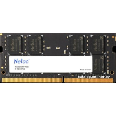 SO-DIMM DDR4 16Gb PC-21300 2666MHz Netac Basic (NTBSD4N26SP-16) CL19; 1.2 В