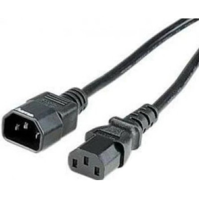 Кабель питания PC-189-1-1.8M Cablexpert 1.8м,  C13-C14, 3x1кв.мм., черный