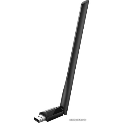 Wi-Fi Сетевой USB-адаптер TP-Link Archer T2U Plus AC600 (USB 2.0, 802.11ac, до 600 Mbps, антенна 5 dBi, цвет черный)