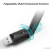 Wi-Fi Сетевой USB-адаптер TP-Link Archer T2U Plus AC600 (USB 2.0, 802.11ac, до 600 Mbps, антенна 5 dBi, цвет черный)
