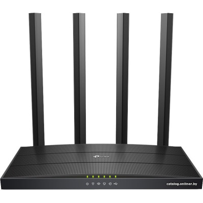 Wi-Fi роутер TP-Link Archer C6U AC1200 (802.11ac, 2.4 ГГц/5 ГГц, до 1167 Mbps, 802.1X, 1xWAN, 4xGigabit LAN, 1xUSB)