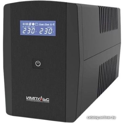 ИБП ИМПУЛЬС ЮНИОР СМАРТ 800 JS80114, LED, USB, SCHUKOx2 (аналог Ippon Back Basic 850 Euro), 800/480 ВА/Вт (~230В, АКБ 1х7.5Ач), напольный Источник бесперебойного питания