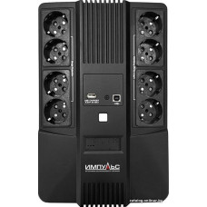 ИБП ИМПУЛЬС МАСТЕР 1000 MT10201, 1000/600 ВА/Вт, 4+4 Schuko (SCHUKOx8), LED, USB, RJ11/RJ45