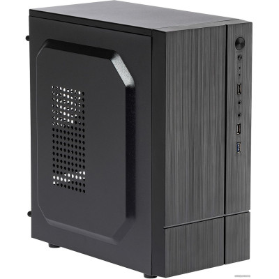 Корпус MicroATX Vicsone M2X 500W (24+4pin, 2xMolex, 2xSata) (Глухая боковая стенка, 1xUSB3.0, 2xUSB2.0, HD Audio+Mic, No-ODD, 1x3.5