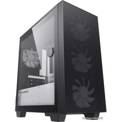 Корпус MicroATX Без БП GameMax Aero Mini ECO (H607 ECO) (Tempered Glass, Mesh сетка,1xUSB 2.0, 1xUSB-C 3.2 5Гбит, 4x120mm Fan, HD Audio+Mic, VGA MAX 340mm, CPU MAX 155mm, пылевые фильтры) Black
