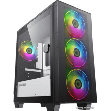Корпус MicroATX Без БП GameMax Aero Mini (H607) (Tempered Glass, Mesh сетка, 1xUSB 2.0, 1xUSB-C 3.2 5Гбит, 4x120mm ARGB 