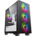Корпус MicroATX Без БП GameMax Aero Mini (H607) (Tempered Glass, Mesh сетка, 1xUSB 2.0, 1xUSB-C 3.2 5Гбит, 4x120mm ARGB Fan, HD Audio+Mic, VGA MAX 340mm, CPU MAX 155mm, пылевые фильтры) Black