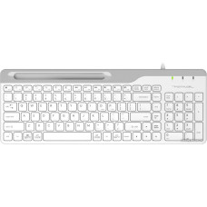 Клавиатура A4Tech Fstyler FK25 Slim (цвет- белый-серый) (стандартная для ПК, интерфейс подключения - USB, кабель 1.5 м)