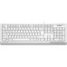 Клавиатура A4Tech Fstyler FKS10 (цвет- белый) (стандартная для ПК, клавиши ромбовидной формы для удобного положения кистей при печати, интерфейс подключения - USB, кабель 1.5 м)