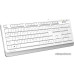 Клавиатура A4Tech Fstyler FKS10 (цвет- белый) (стандартная для ПК, клавиши ромбовидной формы для удобного положения кистей при печати, интерфейс подключения - USB, кабель 1.5 м)