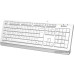 Клавиатура A4Tech Fstyler FKS10 (цвет- белый) (стандартная для ПК, клавиши ромбовидной формы для удобного положения кистей при печати, интерфейс подключения - USB, кабель 1.5 м)
