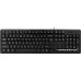 Клавиатура A4Tech KK-3 (стандартная для ПК, мембранная,  защита от брызг, интерфейс подключения - USB, кабель 1.5 м, цвет-чёрный)