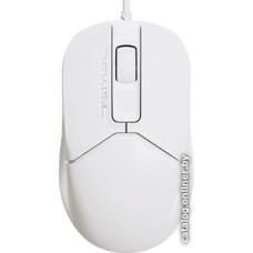 Мышь A4Tech Fstyler FM12S White (БЕСШУМНАЯ, ноутбучная мышь для ПК, проводная USB, сенсор оптический 1200 dpi, 3 кнопки,