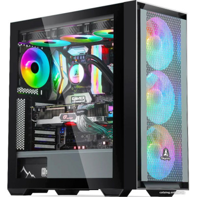 Корпус ATX без БП Segotep GANK 360 (Tempered Glass, MESH сетка, 2xUSB 3.0, HD Audio+Mic, 2x2.5