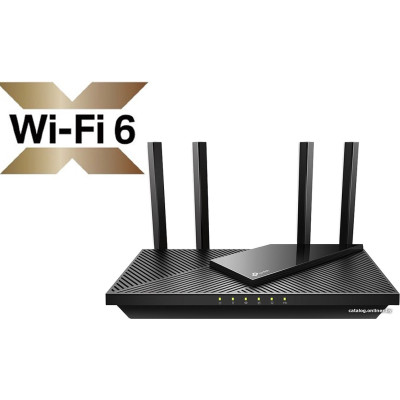 Wi-Fi роутер TP-Link Archer AX55 AX3000 (802.11ax (Wi-Fi 6), 2.4 ГГц/5 ГГц, 802.1X, WAN, 4xGigabit LAN, 1xUSB)
