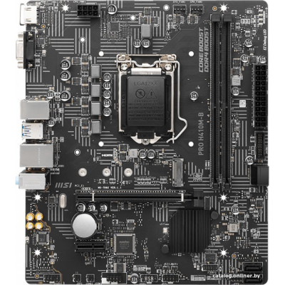 MB MSI PRO H410M-B Soc-1200 (H510) PCI-Ex16 PCI-Ex1 Ultra M.2 2xDDR4 2933MHz DVI-D+HDMI mATX RTL