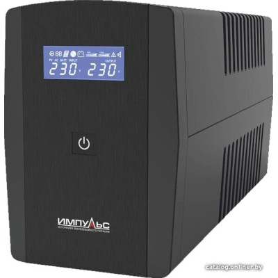 ИБП ИМПУЛЬС ЮНИОР СМАРТ 1500 JS15223, SCHUKOx4, LCD, USB, RJ11/RJ45 (аналог Ippon Back Basic 1500 Euro), 1500/900 ВА/Вт, ~230В, АКБ 2х7.5Ач. Габаритные размеры (ШхГхВ), мм: 148x298x178, вес 9.1кг), напольный источник бесперебойного питания