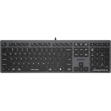 Клавиатура A4Tech Fstyler FX50 Gray (стандартная для ПК/для компьютеров Apple, ножничная, пластик, интерфейс подключения