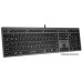 Клавиатура A4Tech Fstyler FX50 Gray (стандартная для ПК/для компьютеров Apple, ножничная, пластик, интерфейс подключения - USB, влагозащита, цвет серый)