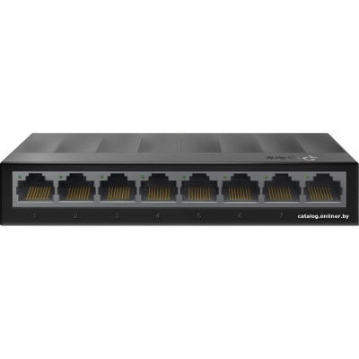 Коммутатор TP-Link LS1008G (неуправляемый, настольный, матрица 16 Гбит/с, green, 8-port 10/100/1000Mbps)