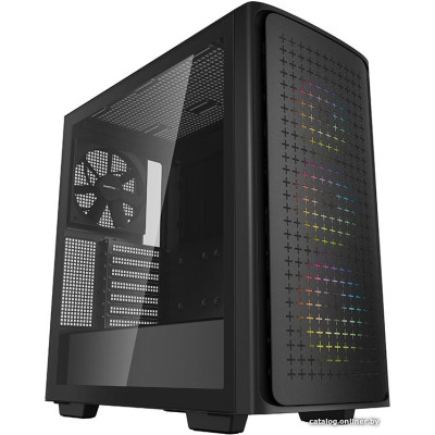 Корпус ATX Без БП Deepcool CK560 (R-CK560-BKAAE4-G-1) (Tempered Glass, 2xUSB-A 3.2 5Гбит/с, 1xUSB-C 3.2 5Гбит/с, 4x120mm ARGB FAN, HD Audio+Mic, 2x3.5